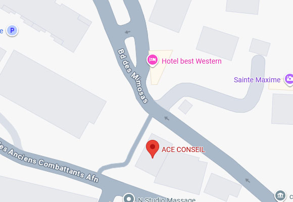 Plan d'accès Sainte-Maxime